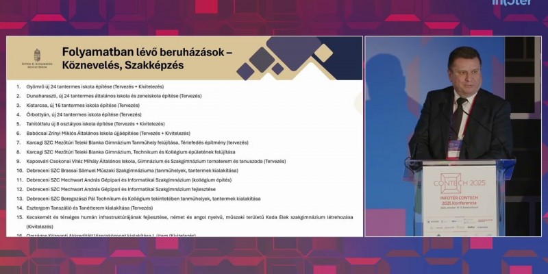 INFOTÉR CONTECH 2025 – Új lendület az építőiparban – a közeljövő állami és magánberuházásai (Nyul Zoltán)